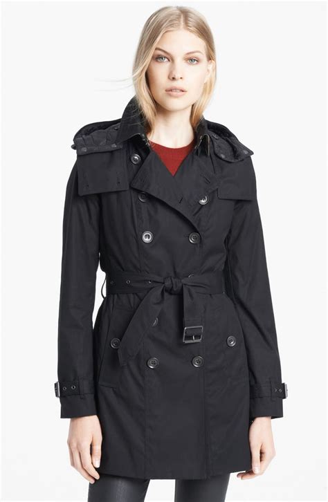 burberry brit reymoore trench coat with detachable hood & liner|Burberry Reymoore Hooded Cotton Trench Coat .